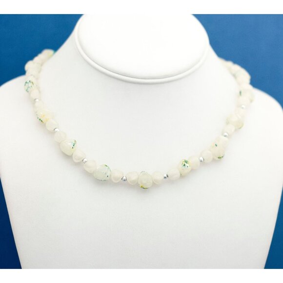 30 inch Geometric Abstract Boho Hippie Beaded Necklace - D7 - Picture 3 of 4